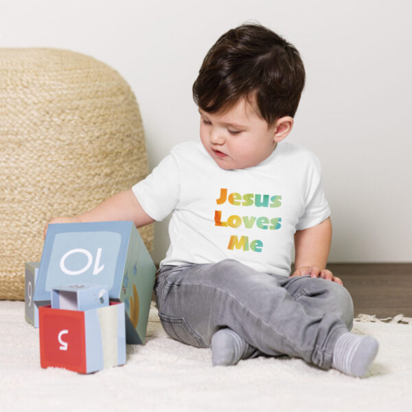 Jesus Loves Me Baby Tee - Image 3