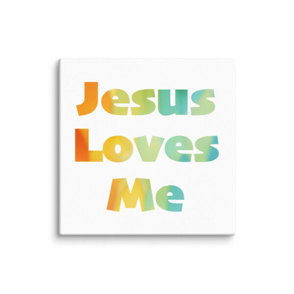 Jesus Loves Me Wrapped Canvas Print