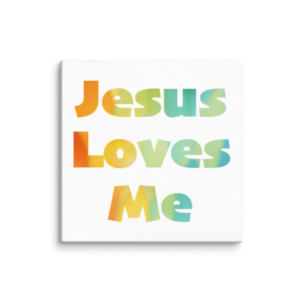 Jesus Loves Me Wrapped Canvas Print