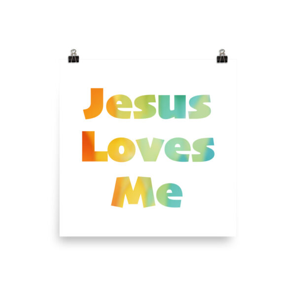 Jesus Loves Me Poster