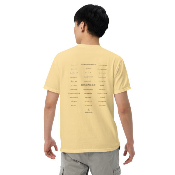 Jesus Loves You in 33 Languages Comfort Colors Heavyweight Tee - Image 37