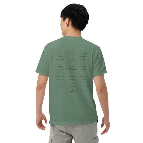 Jesus Loves You in 33 Languages Comfort Colors Heavyweight Tee - Image 19